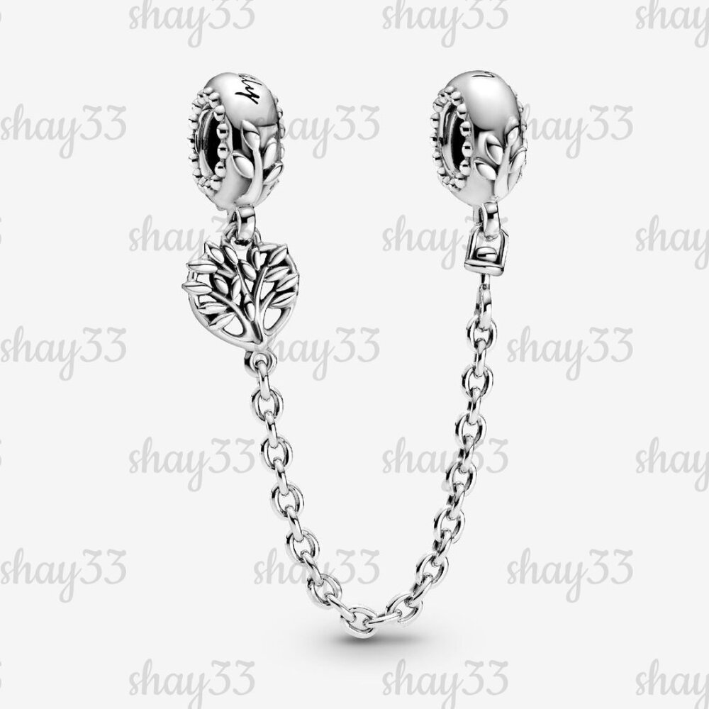 Pandora Heart Family Tree Safety Chain Charm